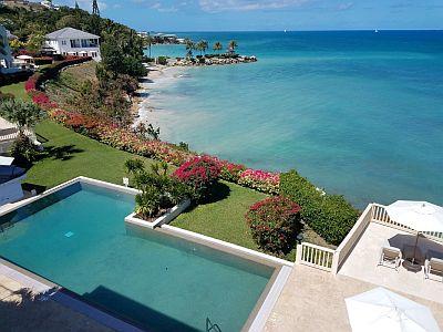 blue waters antigua view